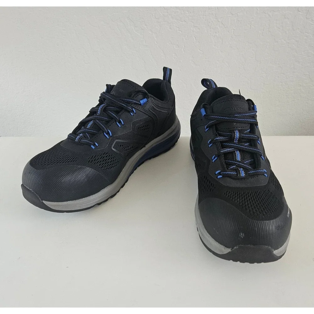 Herman Survivors Cassle Work Shoes Men's 8.5 Black Composite Toe Slip Resistant